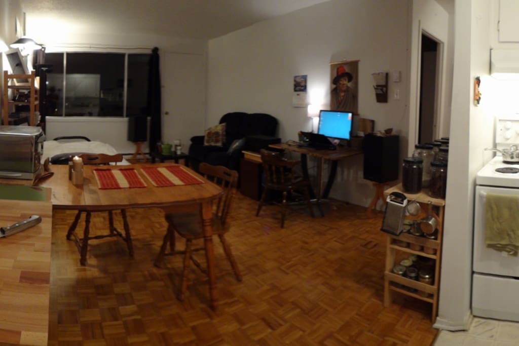 Picture taken from the kitchen.
