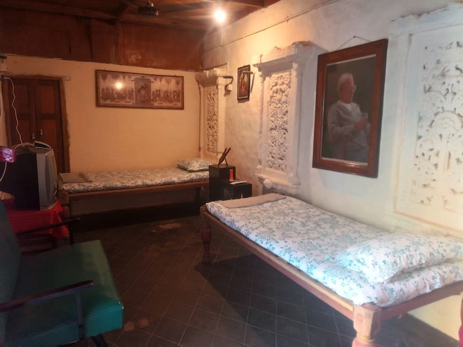 Two single beds