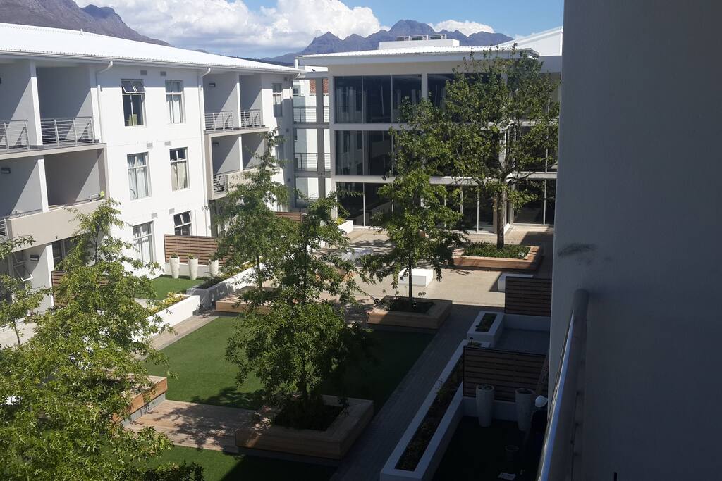 View common area from Apartment Balcony.