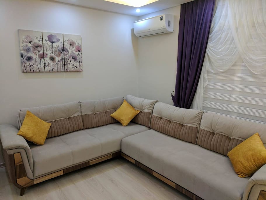 Open plan living area