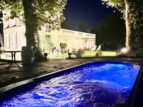 A cozy home with heated swim SPA