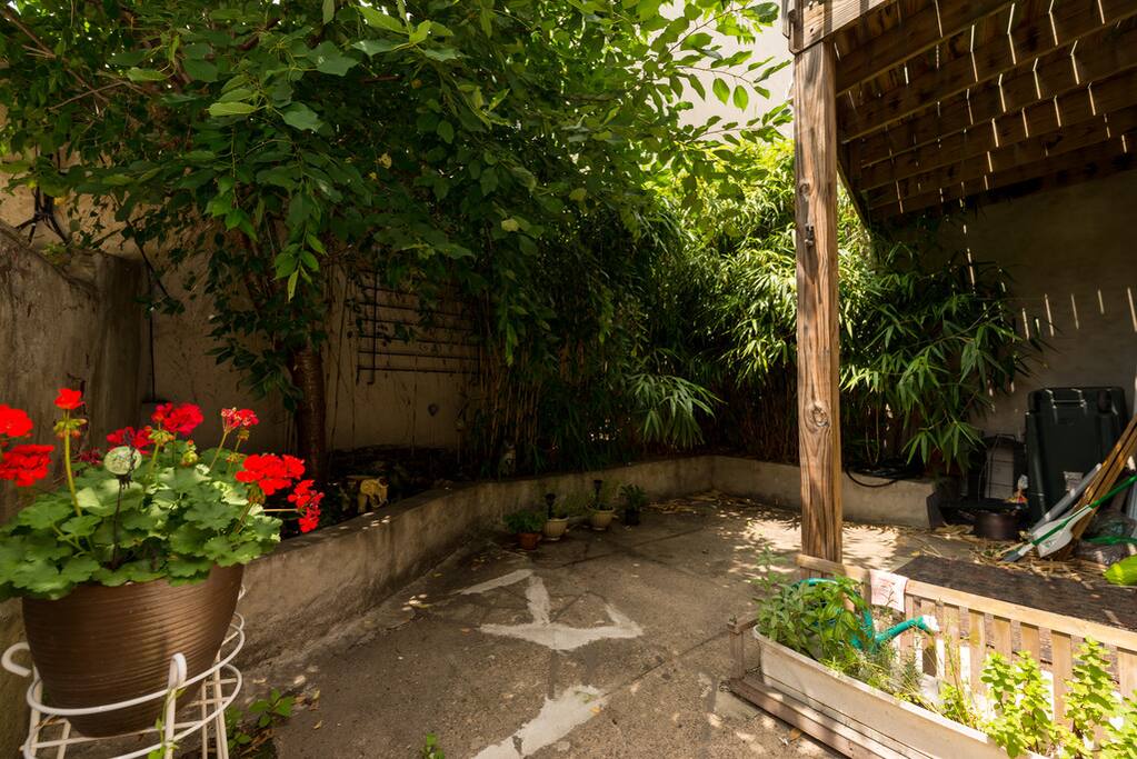 Private courtyard (spring photo)