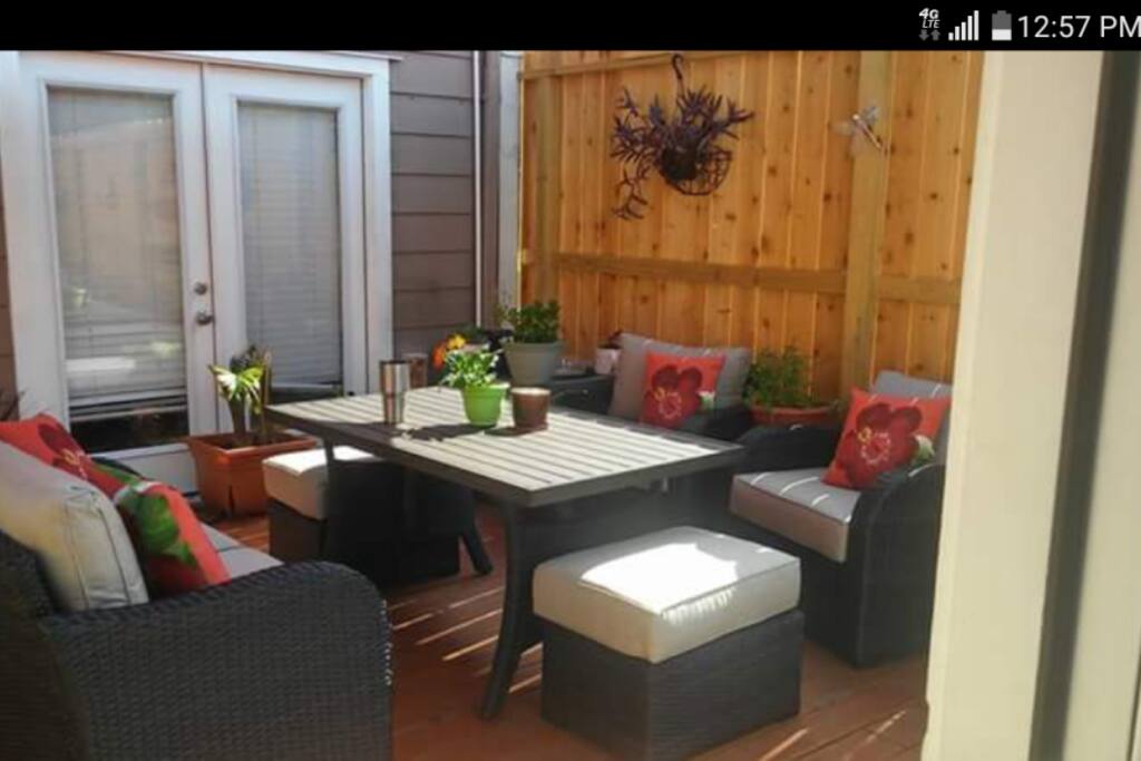 Back patio of home