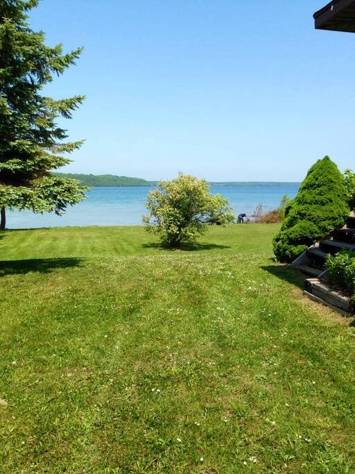 Yard and waterfront view