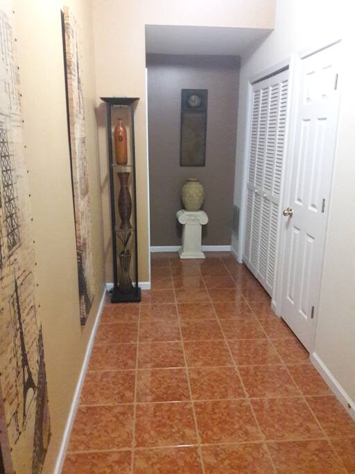 Entry hallway into the townhome.