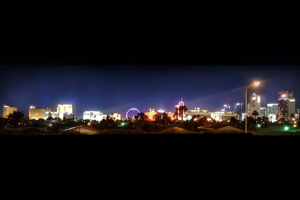 Enjoy the Beautiful Panoramic View of The Strip from the house!