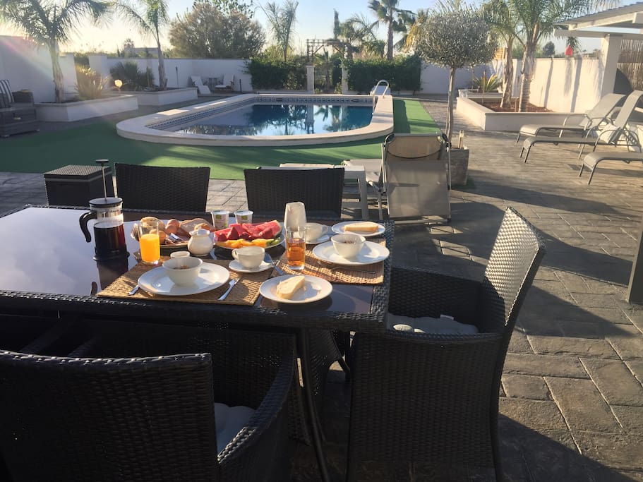 Breakfast by the Pool