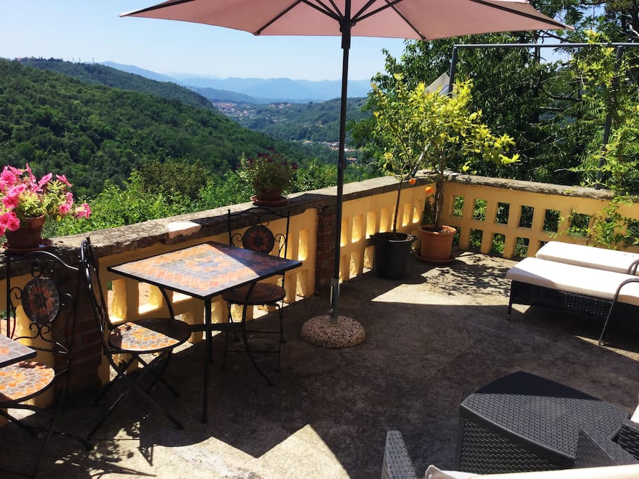The guest terrace