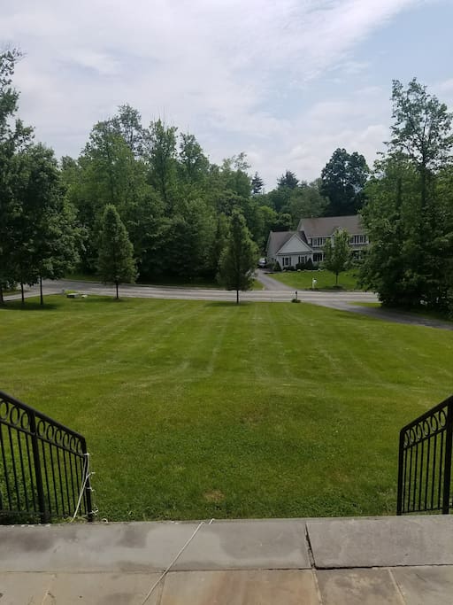 View from the front door