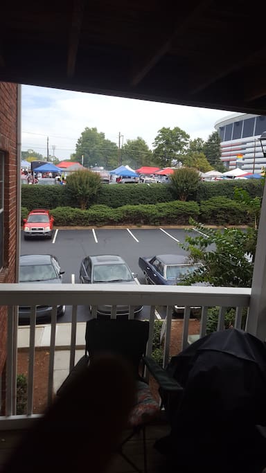 Directly across from the ga dome min away from Centennial park Ga state Phillips arena The whole AUC uber is literally 2 min everytime