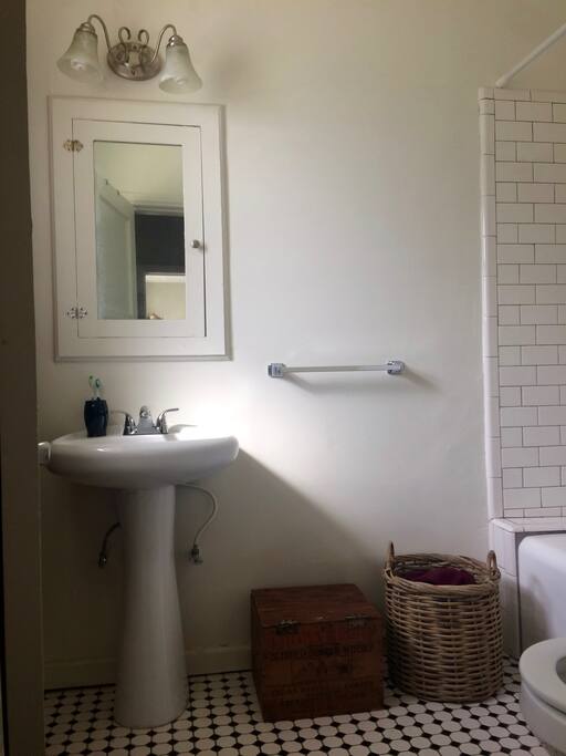 Clean newly renovated bathroom
