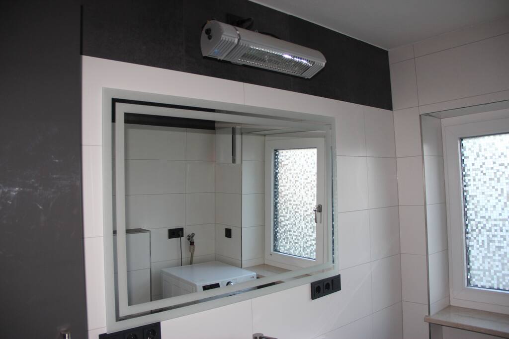Badezimmer mit Infrarotheizung