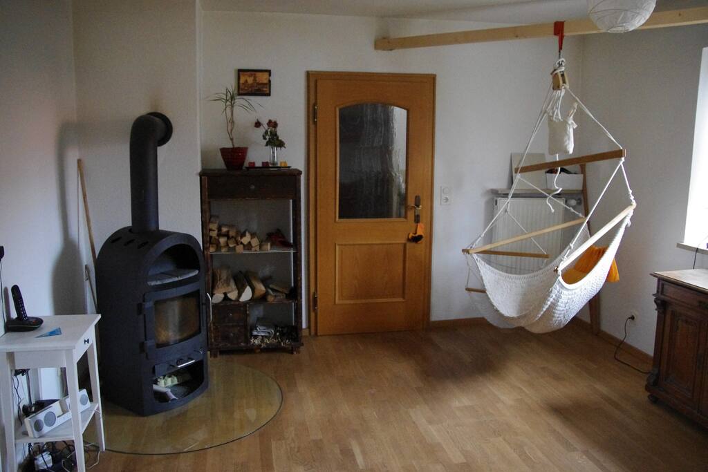 Kamizimmer mit Hängematte