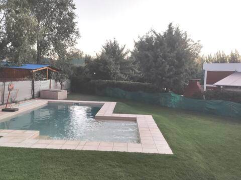 House with a beautiful view of the mountains and pool