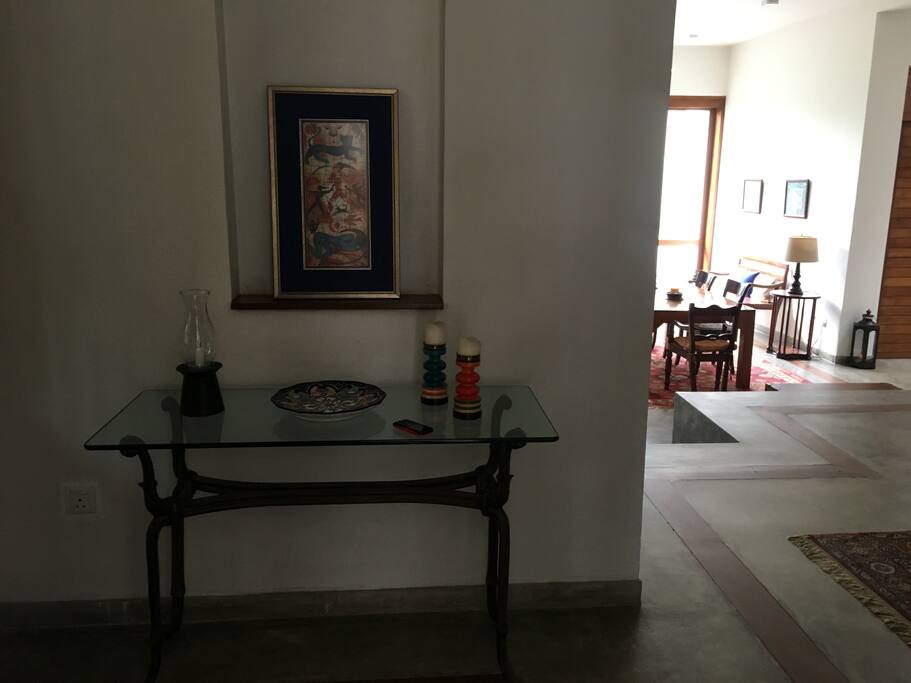 Receiving area by entrance