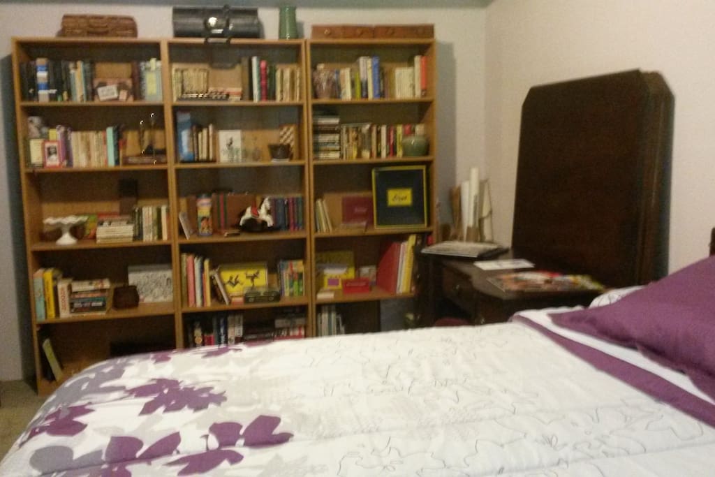 Bookcase view "Nice clean room separate from the main living areas, and a great little book library!" Michelle Aug 2017