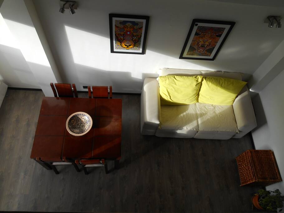 Sunlit living room