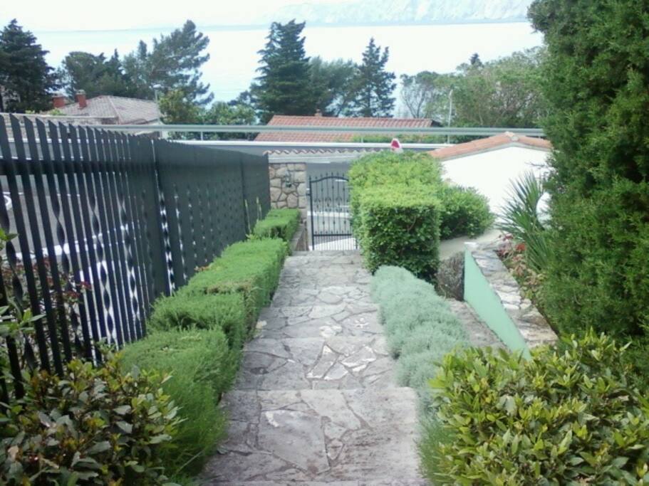 Entrance to the villa