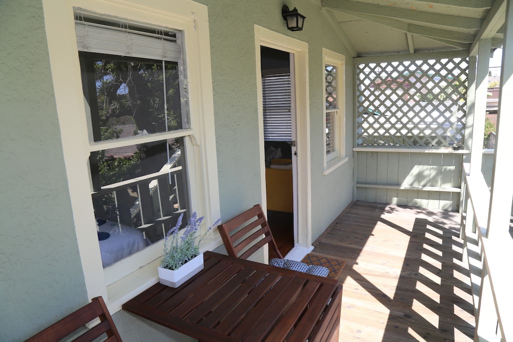 Enjoy your mornings and evenings on a private balcony