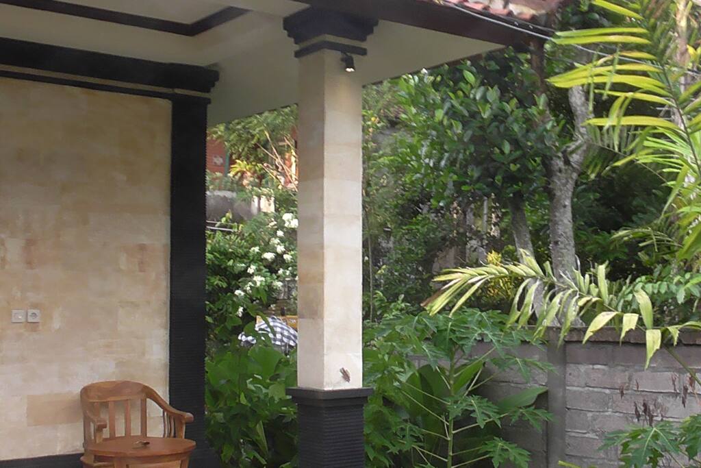 Balcony and garden