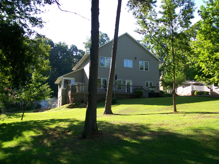 Back of house from dock.