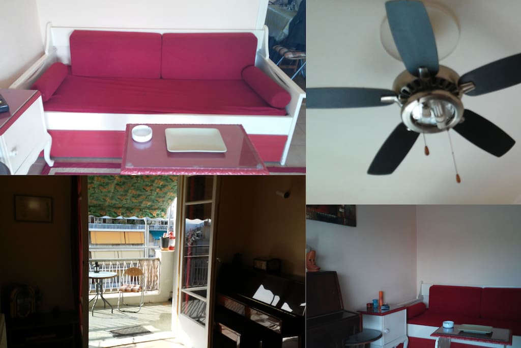 sofa/ 2 single beds