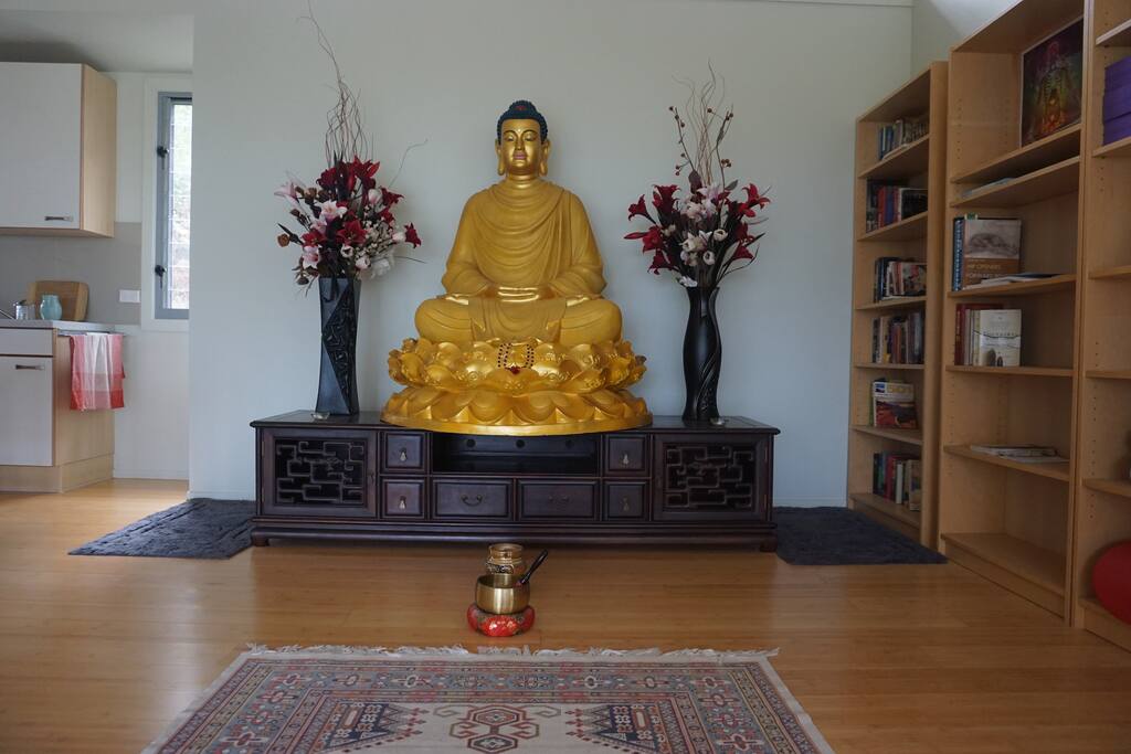 Buddha and meditation space