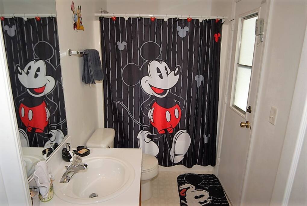 bathroom near pool