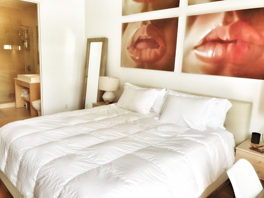 King bedroom with private bath