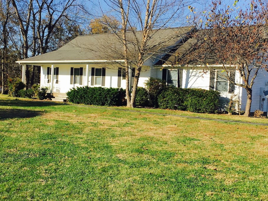 A closer shot of the house.