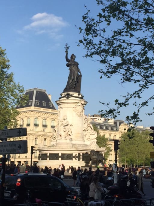 The famous "Place de la République"