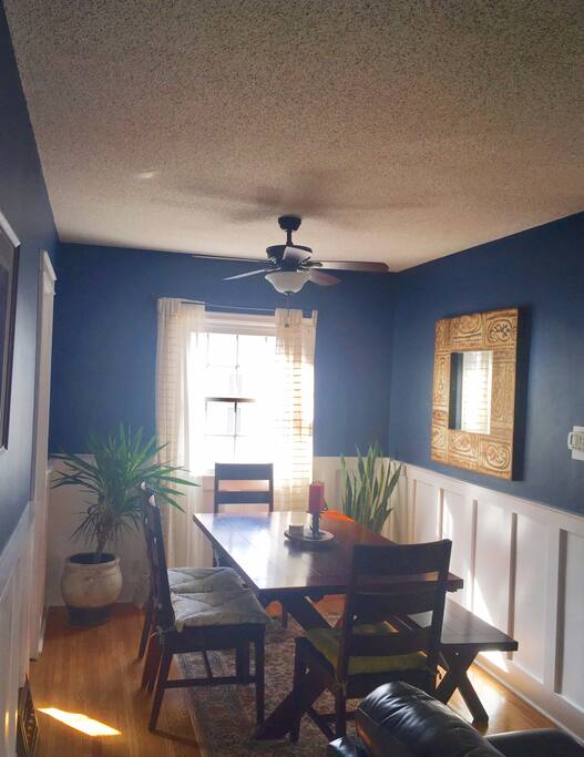 Dining room connected to living room