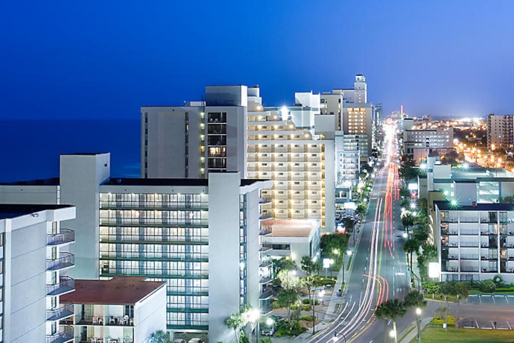 Myrtle Beach Cityscape at night