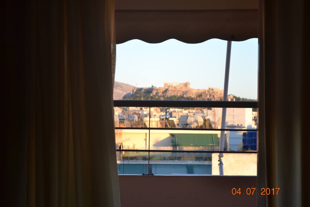Acropolis view from the 2nd bedroom