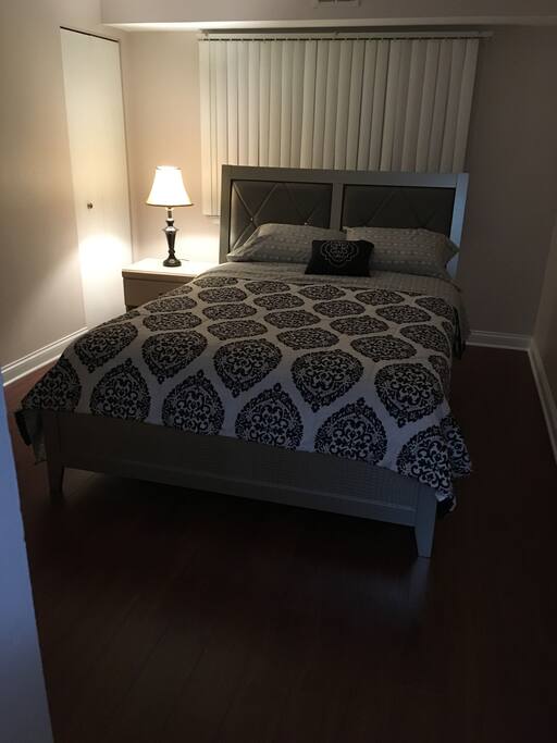 Guests room when lights are off