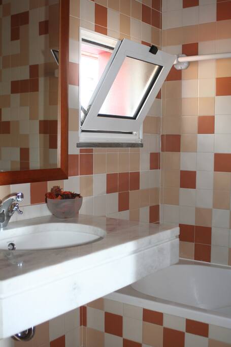 One of the bathrooms