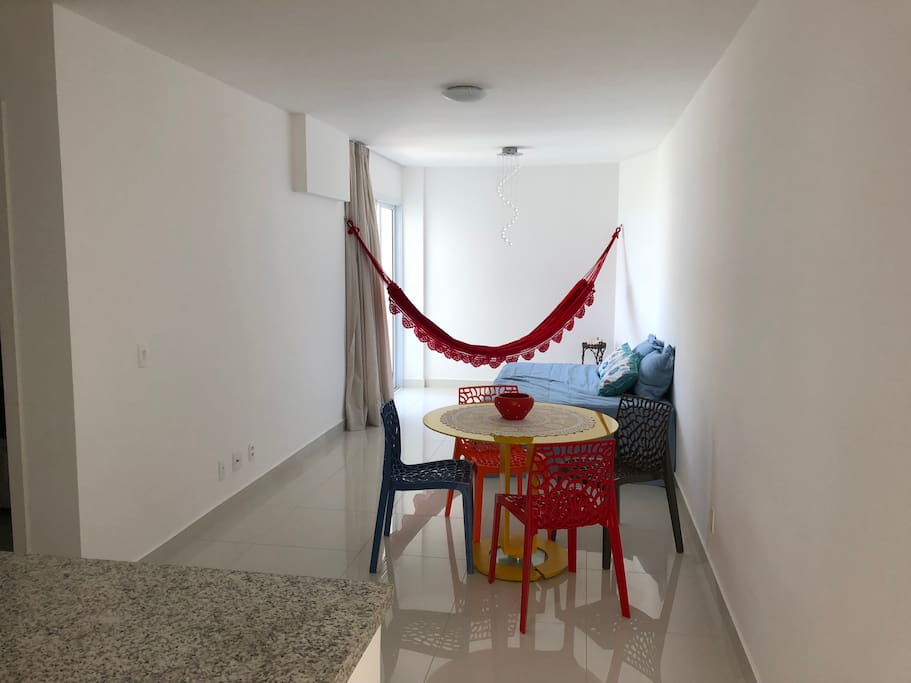 Sala do apartamento.