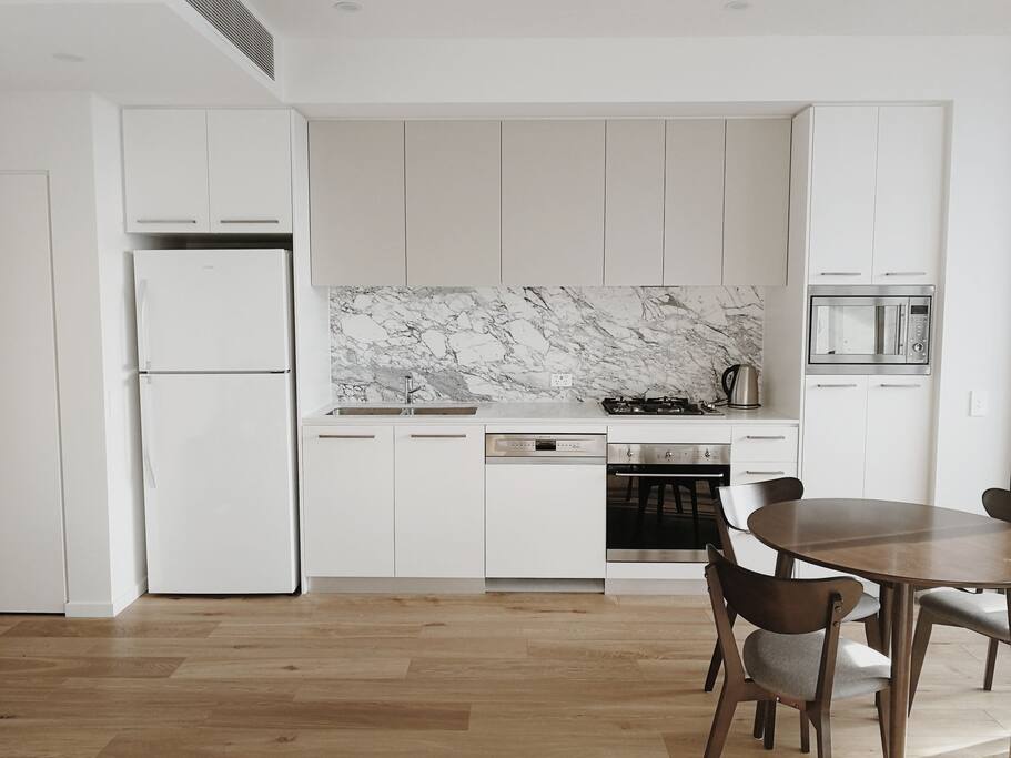 Modern open plan kitchen