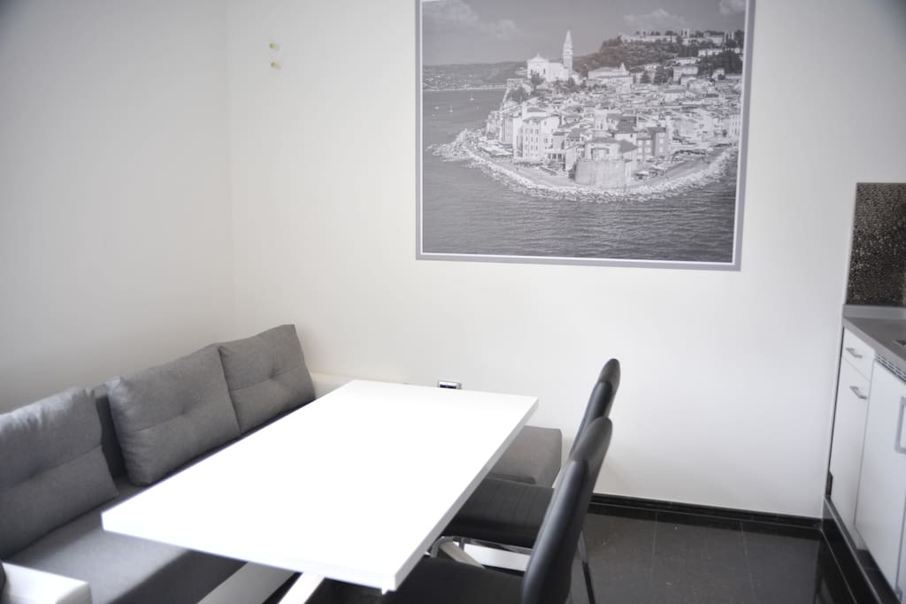 Sofa and table