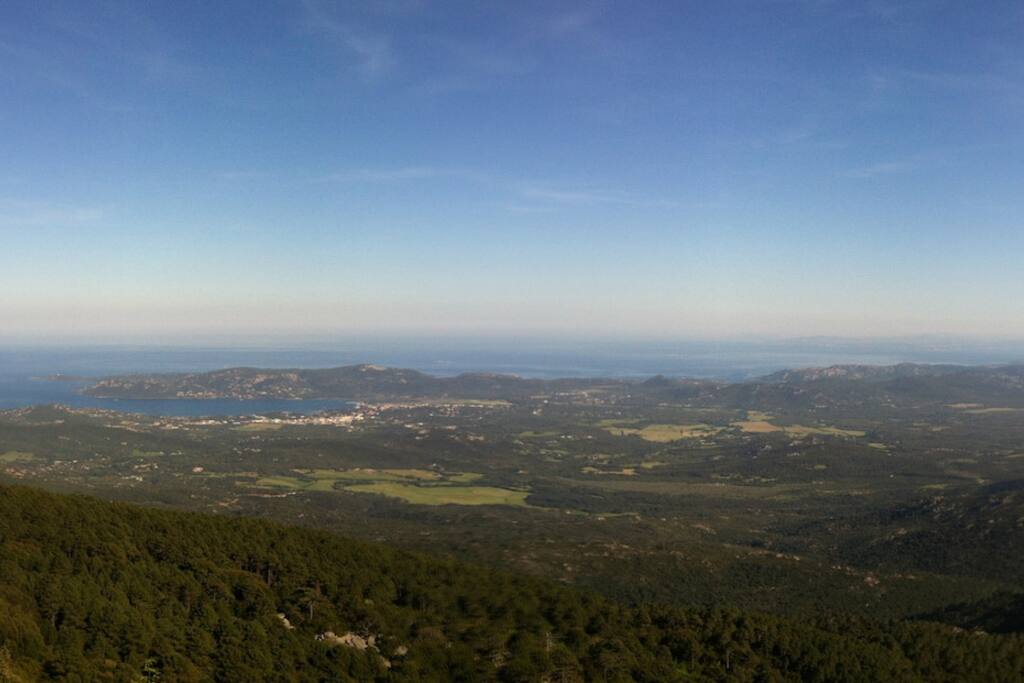 La vue sur le golfe de Porto Vecchio