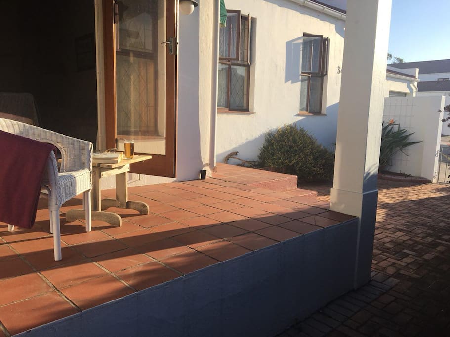 Sundowners on the patio.