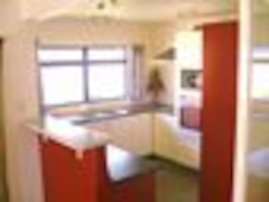 Usable kitchen, open to the dining room and dining deck