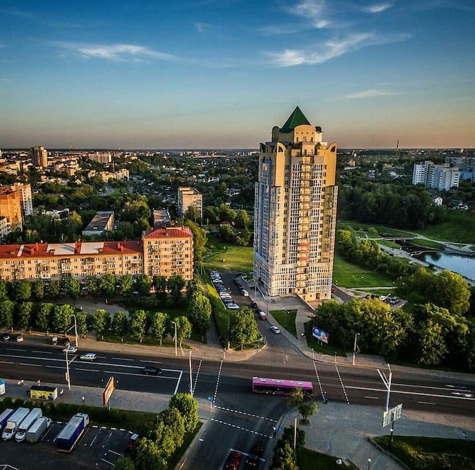 Luxury brand new building in the heart of Mogilev.