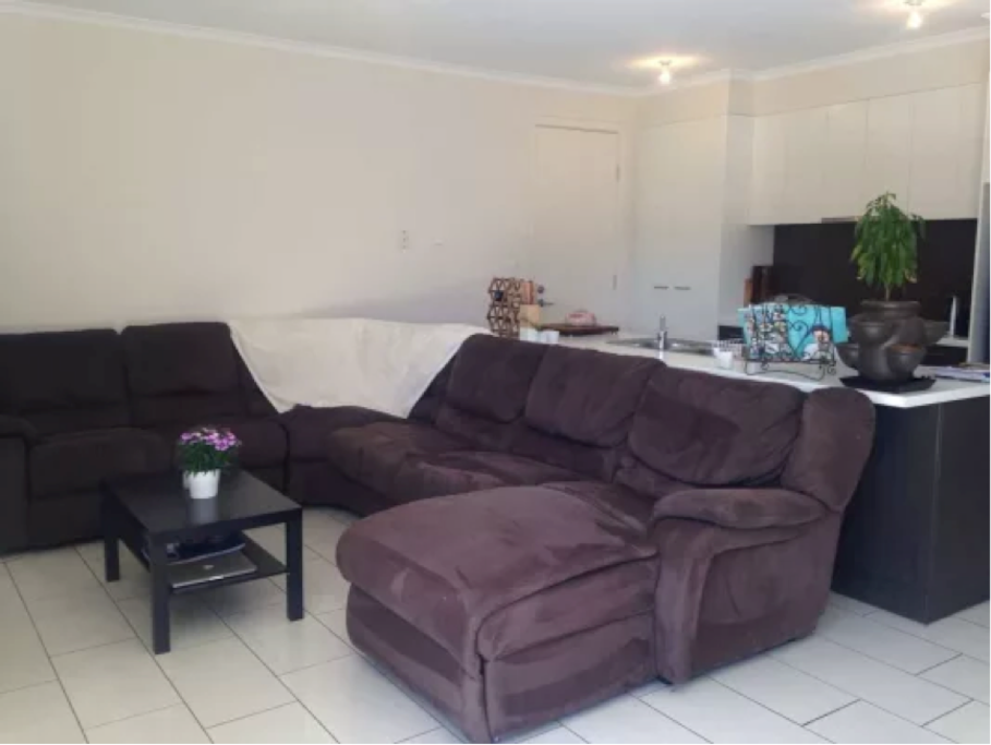 Open living/ dining area.