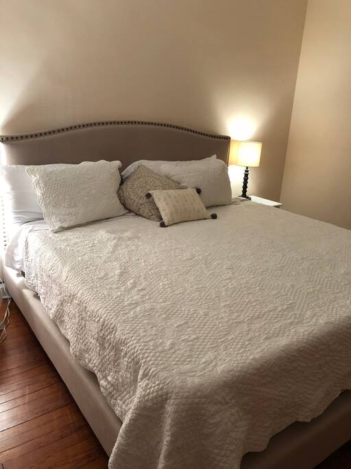 Bedroom #1 has a brand-new memory foam king sized bed.