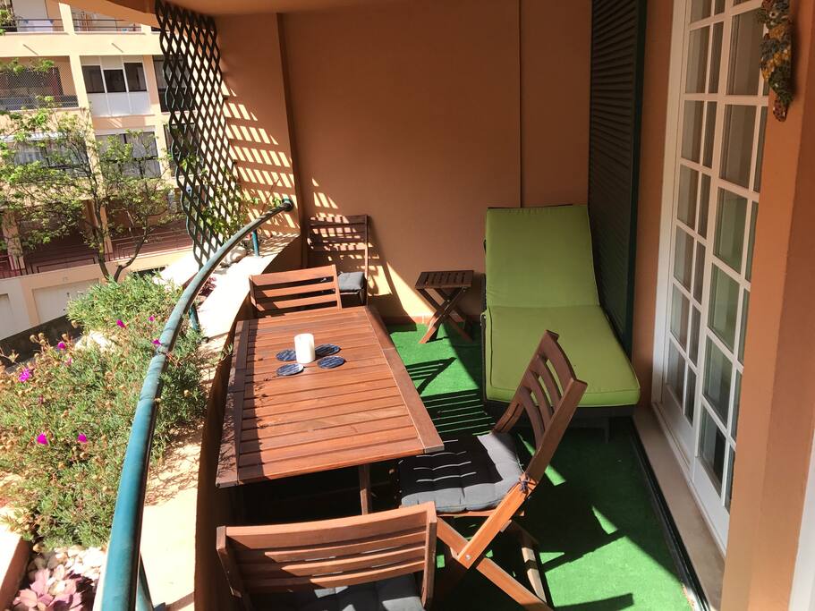 Lovely terrace with access to master bedroom and living room. Perfect for lounging, sunbathing and the occasional picnic.