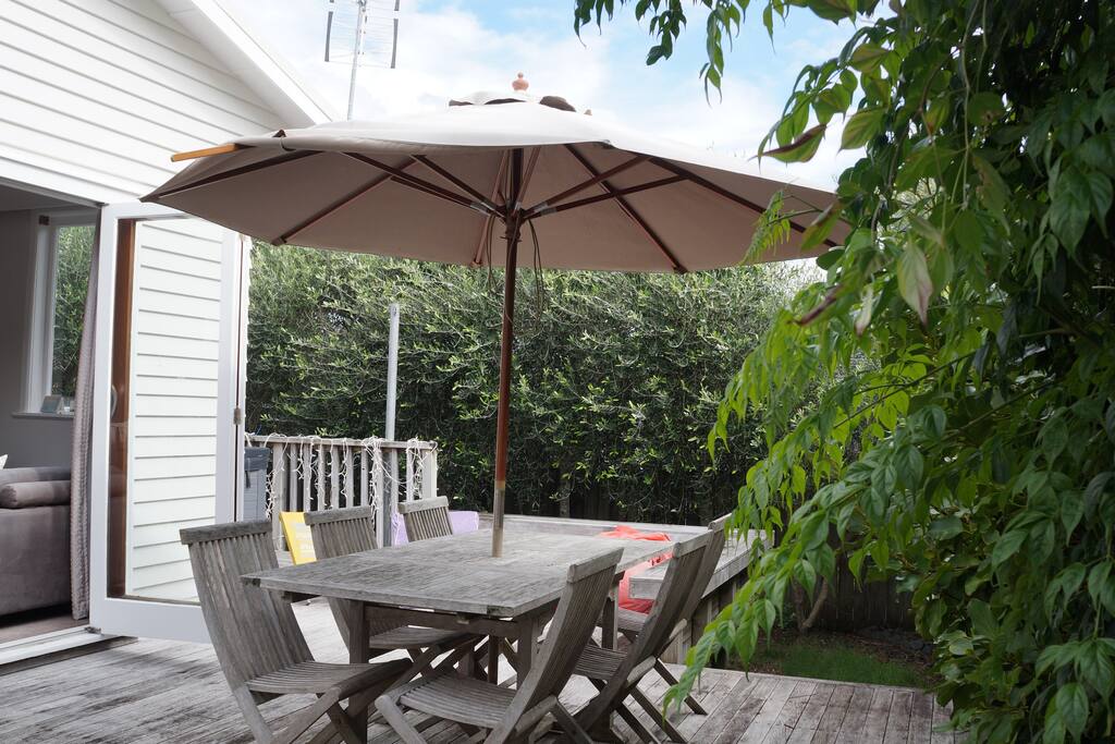 Enjoy the afternoon sun on the deck