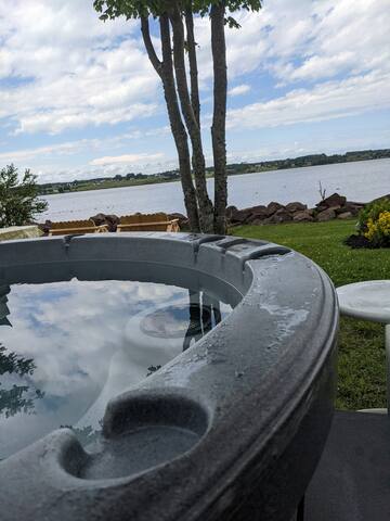 Beautiful waterfront house with hot tub gallery image 3