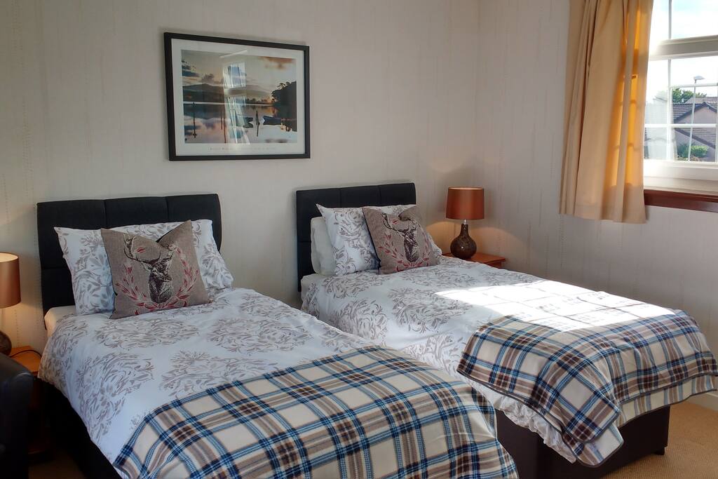 Separate twin beds