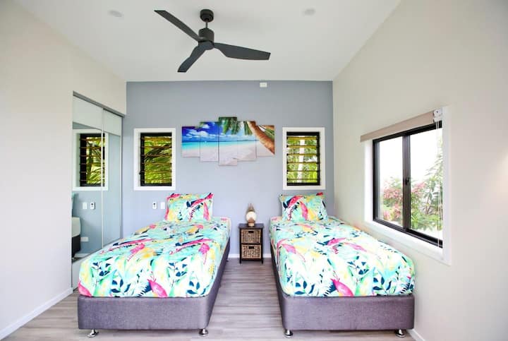 Bedroom 2. 
2x king single beds that can also join to make a superking bed